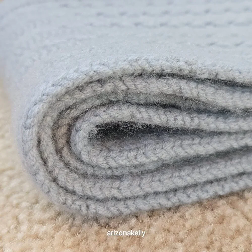 NWOT Cashmere Scarf Extra Long Elliot Mann Blue - Picture 10 of 13